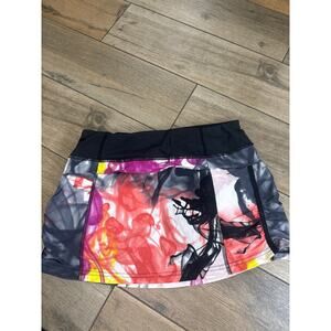 Lululemon Run Jog Skirt Unicorn Tears Print Size 4 Rare